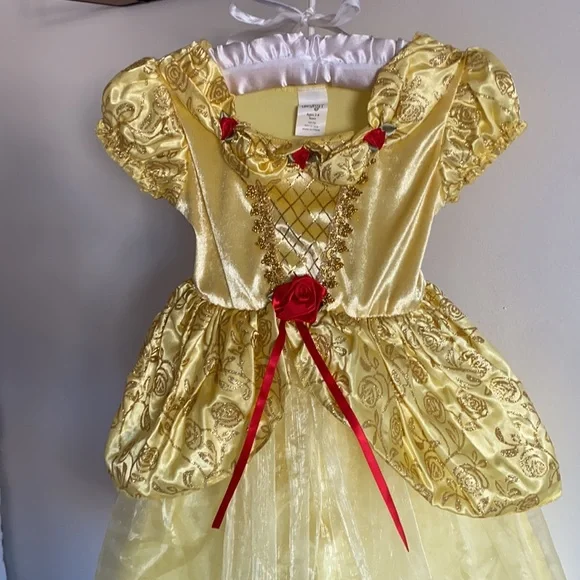 Precious belle princess fit flare cap sleeve dress Disney princess Halloween